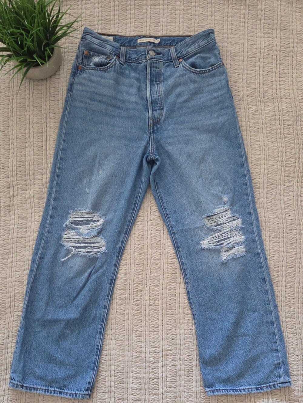 Levis Ribcage Straight Ankle Jeans